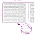 vidaXL Hexagonálny plot 0,4 x 50 m Pozinkovaná oceľ Strieborná