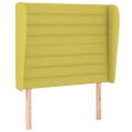 vidaXL Čelo postele so záhybmi zelené 103x23x118/128 cm látka