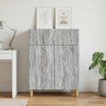 vidaXL Servírovacia skriňa Sivý Sonoma 66 x 34,5 x 90 cm