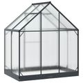 vidaXL Záhradný skleník 183,5 x 123 x 207 cm Hliník a pozinkovaná oceľ