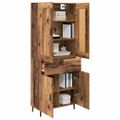 vidaXL Highboard 2 ks Staré drevo 69,5 x 34 x 180 cm Kompozitné drevo