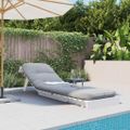 vidaXL Rozkl. futonová pohovka s matracom biela 60x206x11 cm borovica
