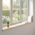 vidaXL Parapety 2 ks Biela 140 x 15 x 2 cm Masívne dubové drevo