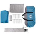 vidaXL Tunelový stan 6-miestny Modrá 185T Polyester s PU náterom