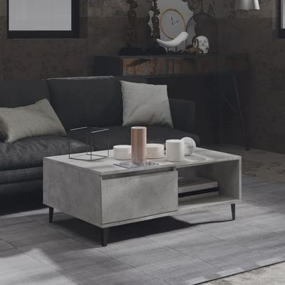 vidaXL Konferenčný stolík, betónovo sivý 90x60x35 cm, kompozitné drevo