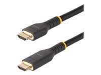 HDMI 2.0 4K 60Hz UHD - Rugged HDMI Cord w/ Aramid Fiber - Durable High Speed HDMI Cable - Heavy-Duty HDMI 2.0 Cable - Vysoká rýchlosť - kábel HDMI s ethernetom - HDMI s pinmi (samec) do HDMI s pinmi (samec) - 7 m - čierna