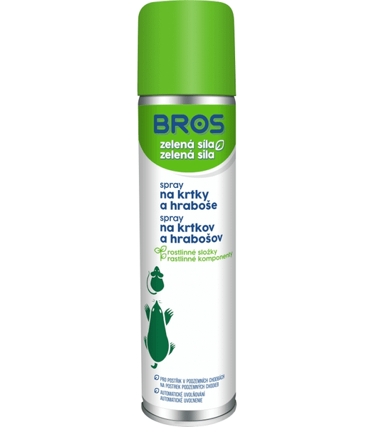 4729 Bros Zelená sila spray na krtkov a hrabošov 400 ml