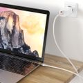 Forever Core High Power kábel USB - USB-C 2,0 m biely 100W pre GaN