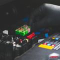 Autopoistky nožové mini s LED diódou 10 ks AMiO-04340