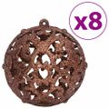 vidaXL Vianočné ozdoby 100 ks hnedé 3 / 4 / 6 cm