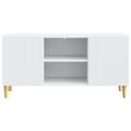 vidaXL TV skrinka Biela 102 x 34,5 x 50 cm Kompozitné drevo