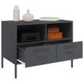 vidaXL TV skrinky 2 ks antracitové 68x39x50,5 cm oceľ
