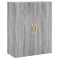 vidaXL Vysoká skrinka sivý dub sonoma 69,5x34x180 cm spracované drevo