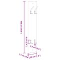 vidaXL Vešiak na stenu Nástenná montáž Staré drevo 20 x 1,5 x 100 cm