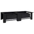 vidaXL Pedestal na práčku 2 ks Čierny 127 x 54,5 x 32,5 cm Oceľ