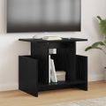 vidaXL TV stolík 50 x 35 x 45 cm Čierny dub Kompozitné drevo