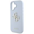 Puzdro Guess Hardcase PU Grained Big 4G a Classic Logo pre iPhone 16 6,1" modré