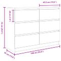 vidaXL Komoda biela 100x35x76 cm kompozitné drevo
