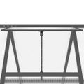 vidaXL Skleník s podkladovým rámom antracitový 224x169x195 cm hliník