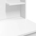 vidaXL Toaletný stolík s LED svetlami biely 96x40x142 cm