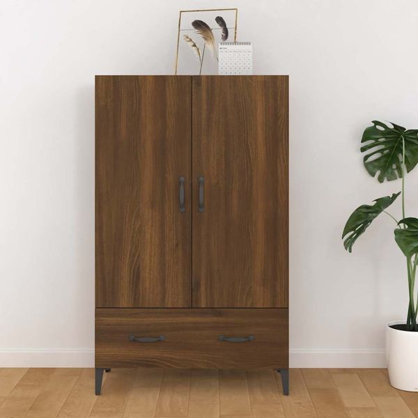 vidaXL Vysoká skrinka hnedý dub 70x31x115 cm spracované drevo