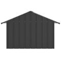 vidaXL Búda pre psa so strechou 83x130x85 cm, pozinkovaná oceľ