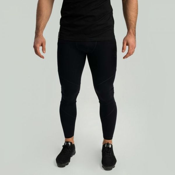 Pánske legíny Essential black - STRIX, veľkosť L, veľkosť oblečenia L