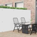 vidaXL Záhradný plot obojstranný biely 1,8x5 m PVC