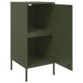 vidaXL Komoda olivovozelená 36x39x79 cm oceľ