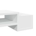 vidaXL Stojan na monitor s policou biely 50x27x15 cm kompozitné drevo