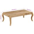 vidaXL Konferenčný stolík 116x66x41 cm masívne mangovníkové drevo