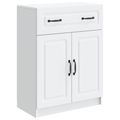 vidaXL Servírovacia skriňa Biela 66 x 34,5 x 87 cm Kompozitné drevo