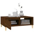 vidaXL Konferenčný stolík hnedý dub 90x60x35 cm kompozitné drevo