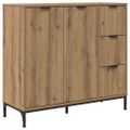 vidaXL Servírovacia skriňa Remeselný dub 89,5 x 33 x 82 cm