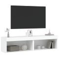 vidaXL TV skrinky s LED svetlami 2 ks biele 60x30x30 cm
