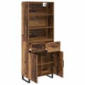 vidaXL Highboard 2 ks Staré drevo 69,5 x 34 x 180 cm