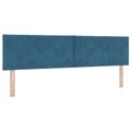 vidaXL Ottoman posteľ s matracom a LED Tmavo modrá 180 x 200 cm Zamat