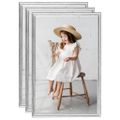 vidaXL Fotorámiky na stenu, koláž 3 ks, strieborné 50x70 cm, MDF