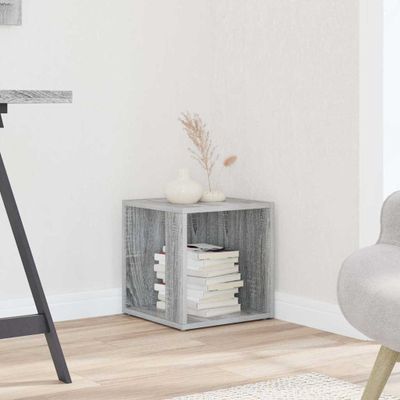 vidaXL Príručný stolík sivý dub sonoma 33x33x34,5 cm spracované drevo
