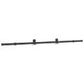 vidaXL Posuvné dvere s kovaním tvrdené sklo a hliník úzke 102,5x205 cm