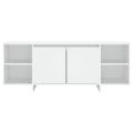 vidaXL TV skrinka biela 130x35x50 cm drevotrieska
