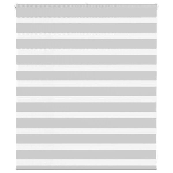 vidaXL Zebra roleta svetlosivá 120x100cm šírka látky 115,9cm polyester