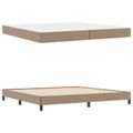 vidaXL Rám postele s matracmi Kapučínová 200 x 200 cm látka