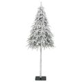 vidaXL Umelý vianočný stromček s vločkami snehu 150 cm