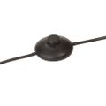 vidaXL Podlahová lampa 25 W starožitná mosadzná 75x75x90-150 cm E27