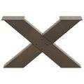vidaXL Nohy konferenčného stolíka v tvare X, 2 ks, prírodná oceľ, 50 x (30-31) cm, oceľ