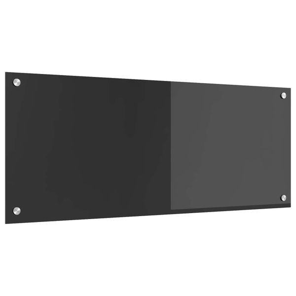 vidaXL Kuchynský obklad Tmavo šedá 100 x 40 cm tvrdené sklo