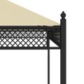 vidaXL Altánok so závesmi krémový 3,5x3,5x3,1 m oceľový 140g/m²