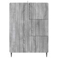 vidaXL Servírovacia skriňa Sivá sonoma 66 x 34,5 x 91,5 cm