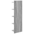 vidaXL Stenná polica Sivý Sonoma 30 x 15 x 100 cm Kompozitné drevo